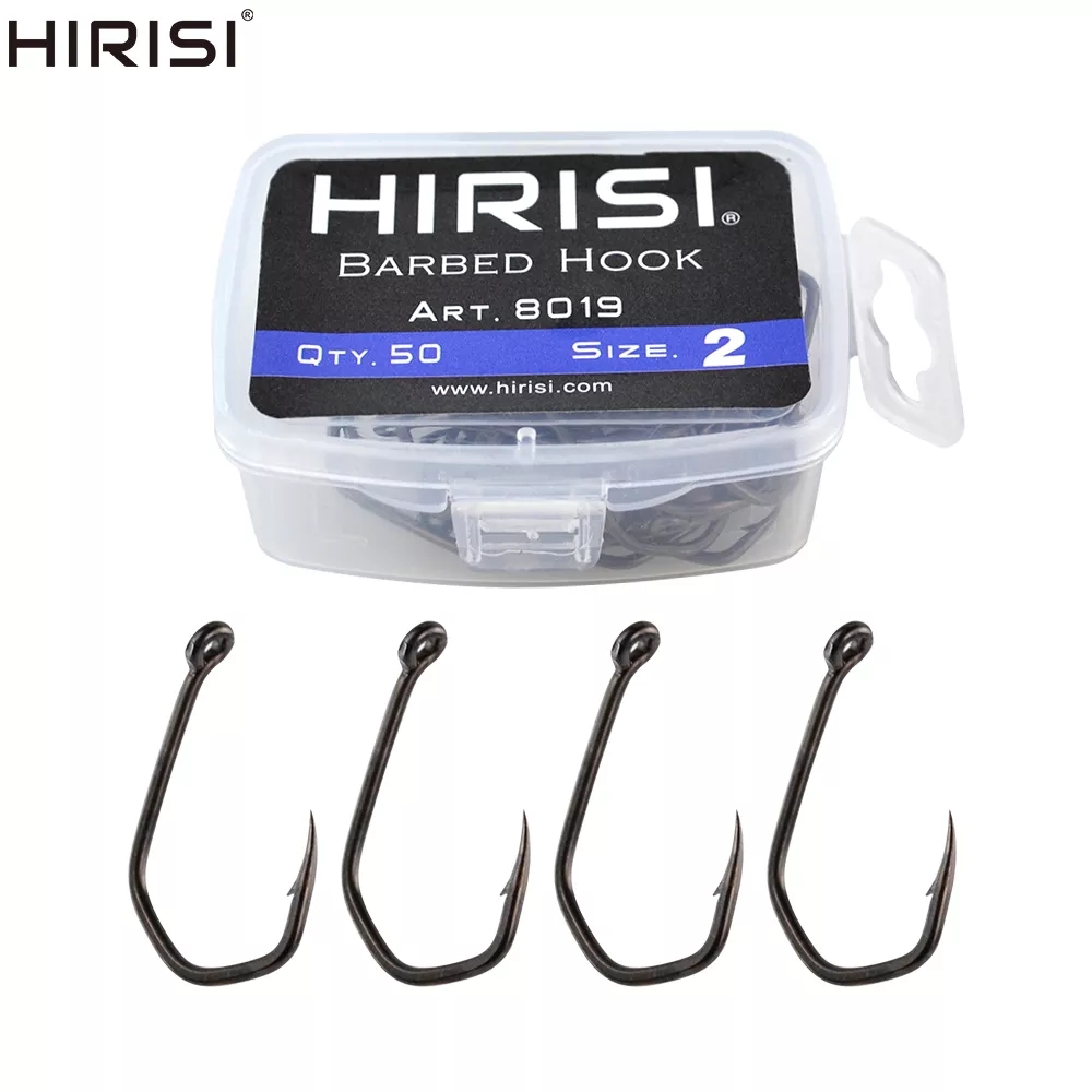 Fishing Hook Offset - 50 stücke Karpfen Angeln Haken Stacheldraht
