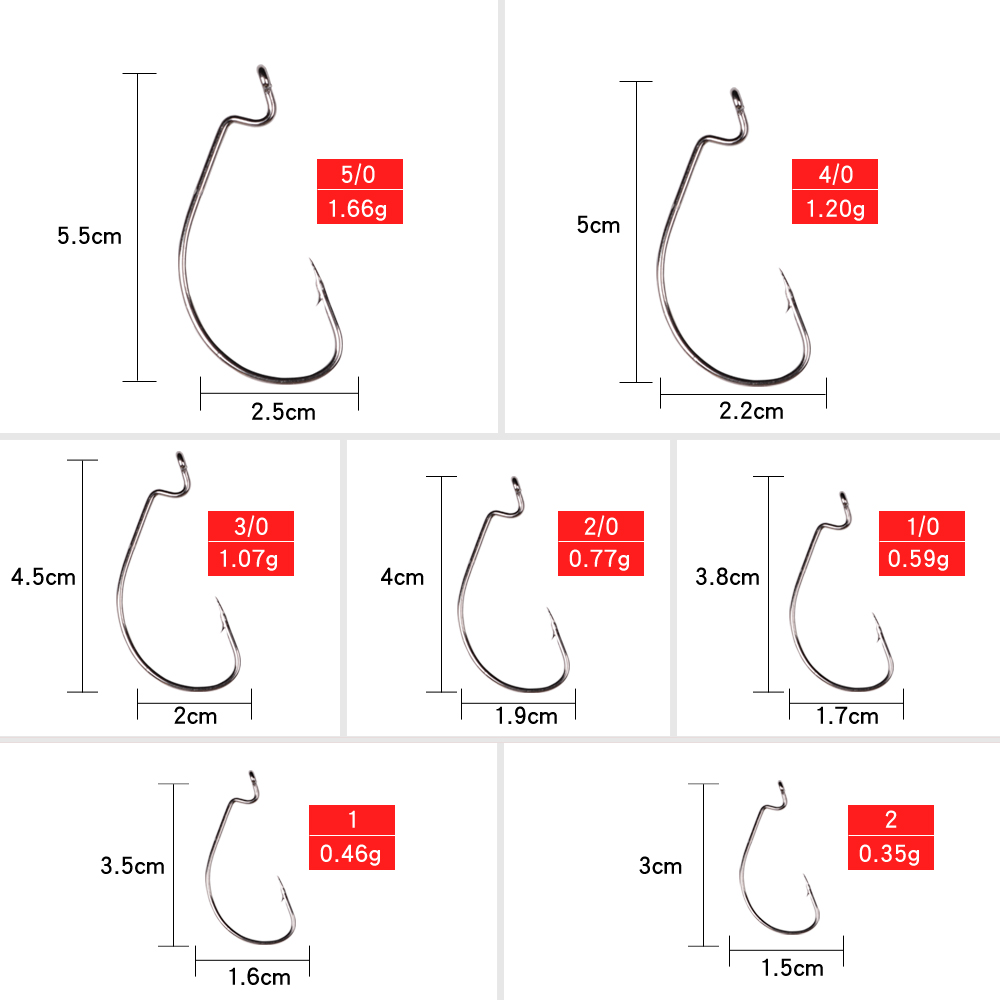 LUSHAZER 10 teile/los Carbon S – Fishing Hook Offset Bewertung und Preis