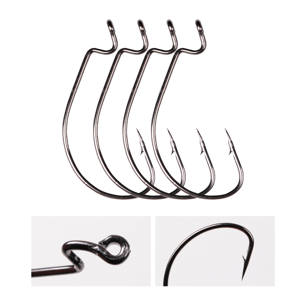 LUSHAZER 10 teile/los Carbon S – Fishing Hook Offset Bewertung und Preis